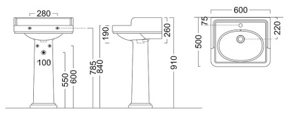 Пьедестал POMPEI, белый глянцевый
