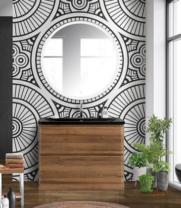 Тумба с раковиной напольная BelBagno ALBANO 100 Bianco Lucido, раковина белая