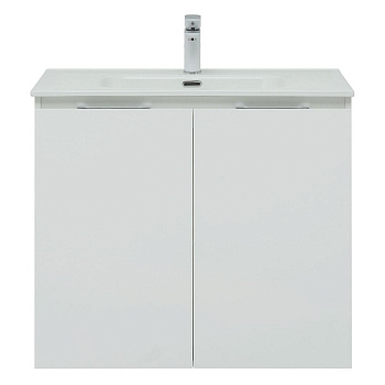 Тумба под раковину Aquanet Алвита New 80 2 дверцы, белый матовый