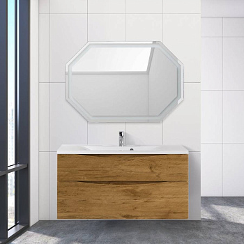 Тумба с раковиной подвесная BelBagno MARINO-H60 110 Bianco Lucido, раковина белая