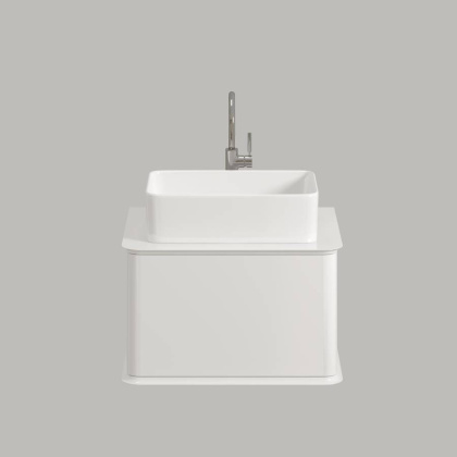 Тумба под раковину Creto Stella 60 см белый глянец, 16-CRE35/60