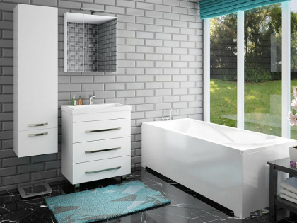 Зеркало-шкаф навесное Monaco (ШхГхВ) 600х130х700