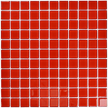 Мозаика стеклянная Red Glass (чип 4*25*25) 300*300(22шт-1.98м2), м2