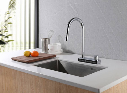 Смеситель ABBER Wasser Kreis AF8114 для кухни с выдвижной лейкой, хром Смеситель ABBER Wasser Kreis AF8114 для кухни с выдвижной лейкой, хром