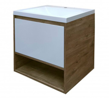 Комплект мебели Monaco Wood 600х480 подвесной 1 ящик (ШхГхВ) 598х476х607