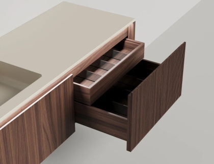 Подвесная тумба Domino 1600, шпон, Onda Plus