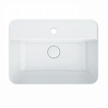 Раковина PLAZA накладная 55, белая глянцевая