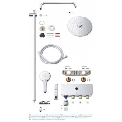 Душевая система Grohe Rainshower SmartControl Duo 26250000 хром/белый Душевая система Grohe Rainshower SmartControl Duo 26250000 хром/белый
