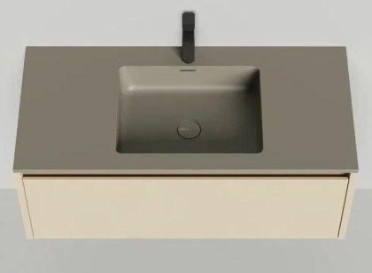 Подвесная тумба Domino 1000, эмаль, Onda Plus, гладкий фасад