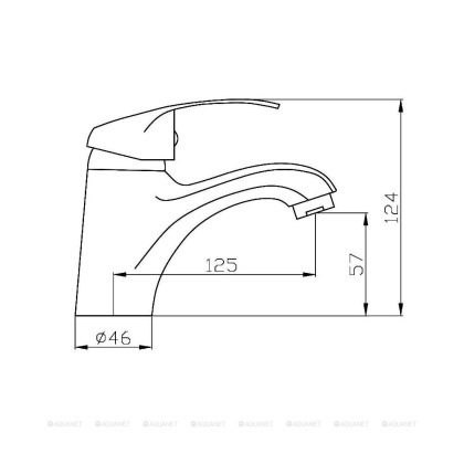 Смеситель для раковины Agger Glad A1502100