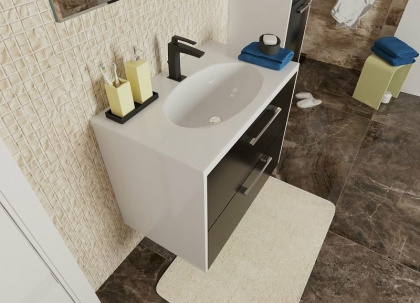 Комплект мебели Vegas 800х450 подвесной 2 ящика (ШхГхВ) 798х446х607