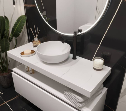 Столешница прямая FLAT CALACATTA 1210*460*70