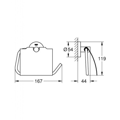 Держатель туалетной бумаги Grohe Essentials 40367001 хром