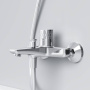 F90A10400 Gem Смеситель для ванны/душа с индикацией температуры, хром, шт.