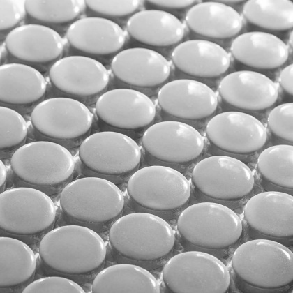 Керамическая мозаика, Penny Round Grey Glossy, Shapes Керамическая мозаика, Penny Round Grey Glossy, Shapes