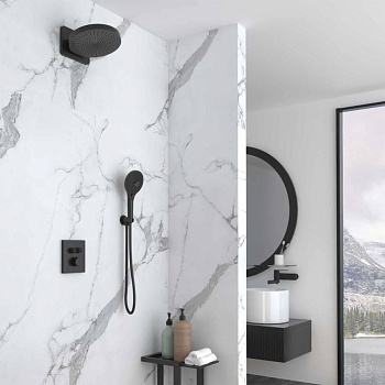 Душевой комплект Inspire VSFW-3I21MT1MB встраиваемый, термостатический, двухрежимный, черный