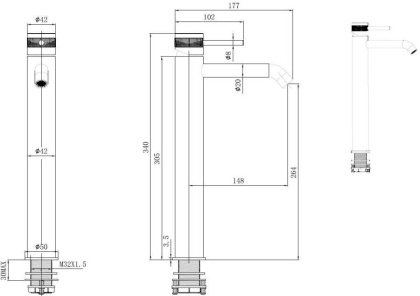 Смеситель для раковины Allen Brau Priority 5.31A02-00 хром Смеситель для раковины Allen Brau Priority 5.31A02-00 хром