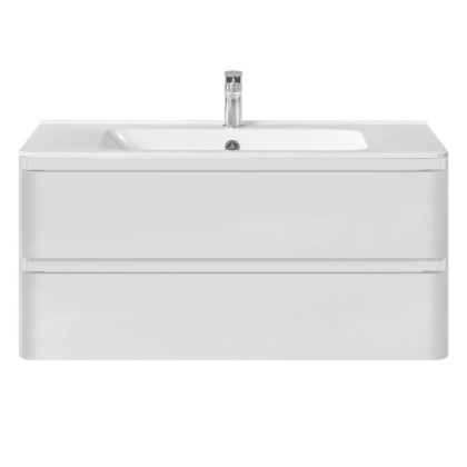 База под раковину Vico 1000 подвесная, 2 выкатных ящика soft close, G.White