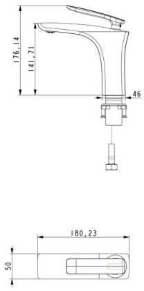 Смеситель Timo Helmi 4061/03F для раковины, черный матовый Смеситель Timo Helmi 4061/03F для раковины, черный матовый