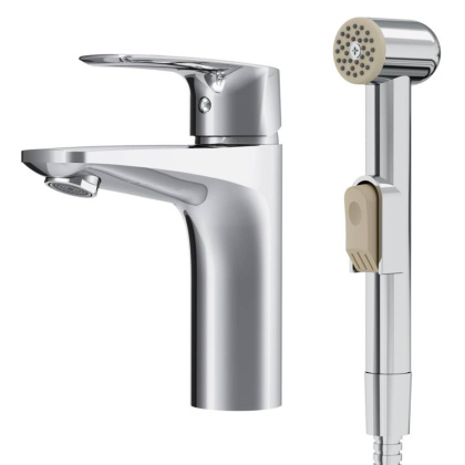 Смеситель Для раковины с гигиеническим душем F90A03000 Gem Смеситель Для раковины с гигиеническим душем F90A03000 Gem