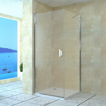 Душевой уголок RGW LE-34, 06123460-11, 60 х 100 x 195 см, дверь распашная, стекло прозрачное, хром