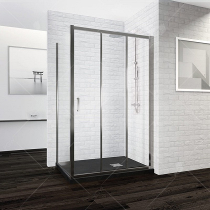 Душевой уголок RGW РА-73, 060873128-11, 120 х 80 см, стекла прозрачные, профиль хром