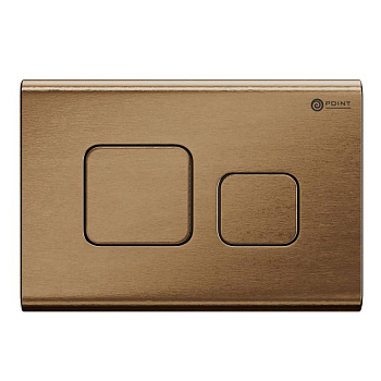 Клавиша смыва Point Афина PN44041BB для инсталляции, бронза брашированная Клавиша смыва Point Афина PN44041BB для инсталляции, бронза брашированная