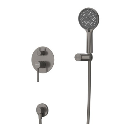 RELAX-DSET-01 Душевой комплект встраиваемый (смеситель встраиваемый, верхний душ, ручной душ со шлангом, штуцер с держателем), хром