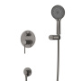 RELAX-DSET-01 Душевой комплект встраиваемый (смеситель встраиваемый, верхний душ, ручной душ со шлангом, штуцер с держателем), хром
