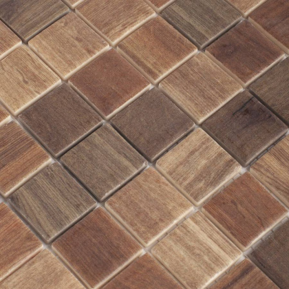 Стеклянная мозаика, DARK BLEND, Wood