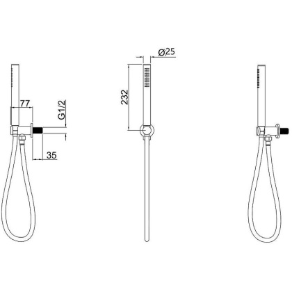 Душевой гарнитур Allen Brau Priority 5.31019-00 хром