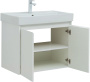 Тумба под раковину Aquanet Nova Lite 75 белый глянец (2 дверцы)