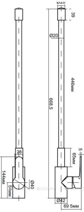 Смеситель для кухни Aquanet FF6239 синий