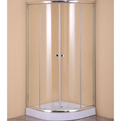 Душевой уголок Agger A01-080TCR с поддоном 78х78х200 стекло прозрачное