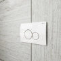 Клавиша смыва Point Виктория PN44061WC для инсталляции, белая/хром Клавиша смыва Point Виктория PN44061WC для инсталляции, белая/хром