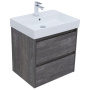 Тумба под раковину Aquanet Nova Lite 60 дуб серый (2 ящика)