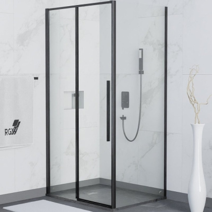 Душевой уголок RGW Stilvoll SV-42B 110x70 32324271-014 профиль Черный стекло прозрачное