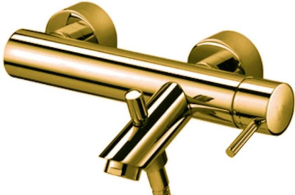 Смеситель для ванны Paffoni Light LIG022HG медовое золото