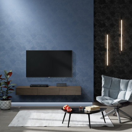 Обои виниловые Винтаж база универсальная, синий