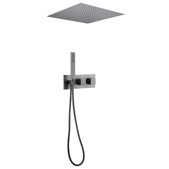 Душевая система ABBER Daheim AF8255NG скрытого монтажа без излива, термостат, никель Душевая система ABBER Daheim AF8255NG скрытого монтажа без излива, термостат, никель