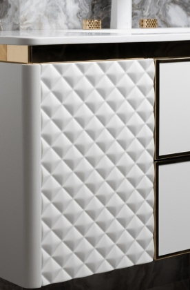 Тумба ROMBO 120cm Белый матовый/золото 777-120-WG Boheme Тумба ROMBO 120cm Белый матовый/золото 777-120-WG Boheme