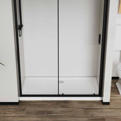 Душевая дверь City VDS-5CT110CLB, 1100, черный, стекло прозрачное Душевая дверь City VDS-5CT110CLB, 1100, черный, стекло прозрачное