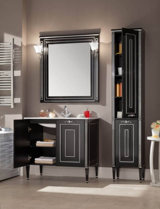 Тумба под раковину Aquanet Паола 90 белый/золото