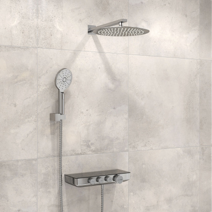 A7499.090.116.010.127.011 Thermo Встраиваемый комплект для душа с верхней душевой насадкой и лейкой