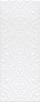 Плитка настенная 7229 Альвао белый (20см*50см*8,9мм) (11шт/1,1м2) матовая, структурная, м2