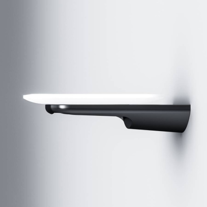 Стеклянная мыльница Inspire V2.0 с настенным держателем, 3,2х12х11 см, белая, A50A34222