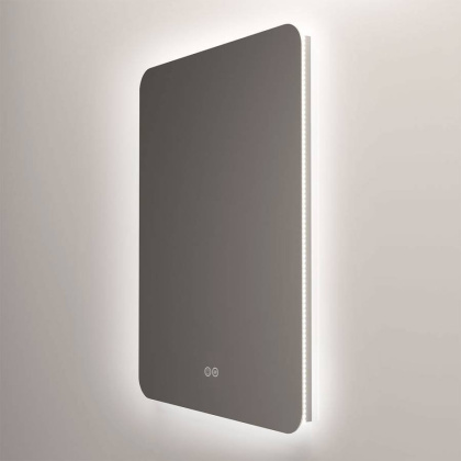 Зеркало LED VLM-3BE600-2 600х800 c сенсорным выключателем и диммером, антизапотевание Зеркало LED VLM-3BE600-2 600х800 c сенсорным выключателем и диммером, антизапотевание