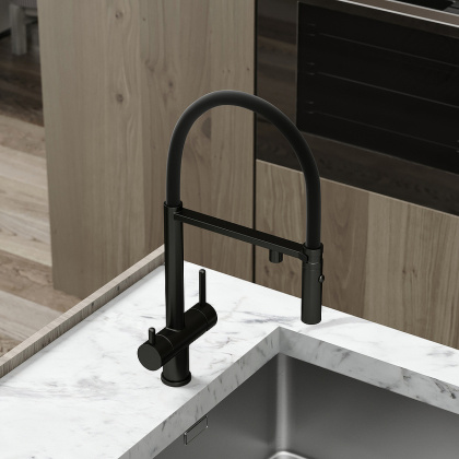 Смеситель для кухни SANCOS Imola с возможностью подключения фильтра для воды, цвет матовый черный, арт. SC4010MB Смеситель для кухни SANCOS Imola с возможностью подключения фильтра для воды, цвет матовый черный, арт. SC4010MB