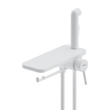 773500200 Jupiter, монтируемый в стену Смеситель с гиг душем и полкой, Белый, шт 773500200 Jupiter, монтируемый в стену Смеситель с гиг душем и полкой, Белый, шт