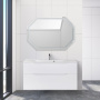 Тумба с раковиной подвесная BelBagno MARINO-H60 110 Bianco Lucido, раковина белая